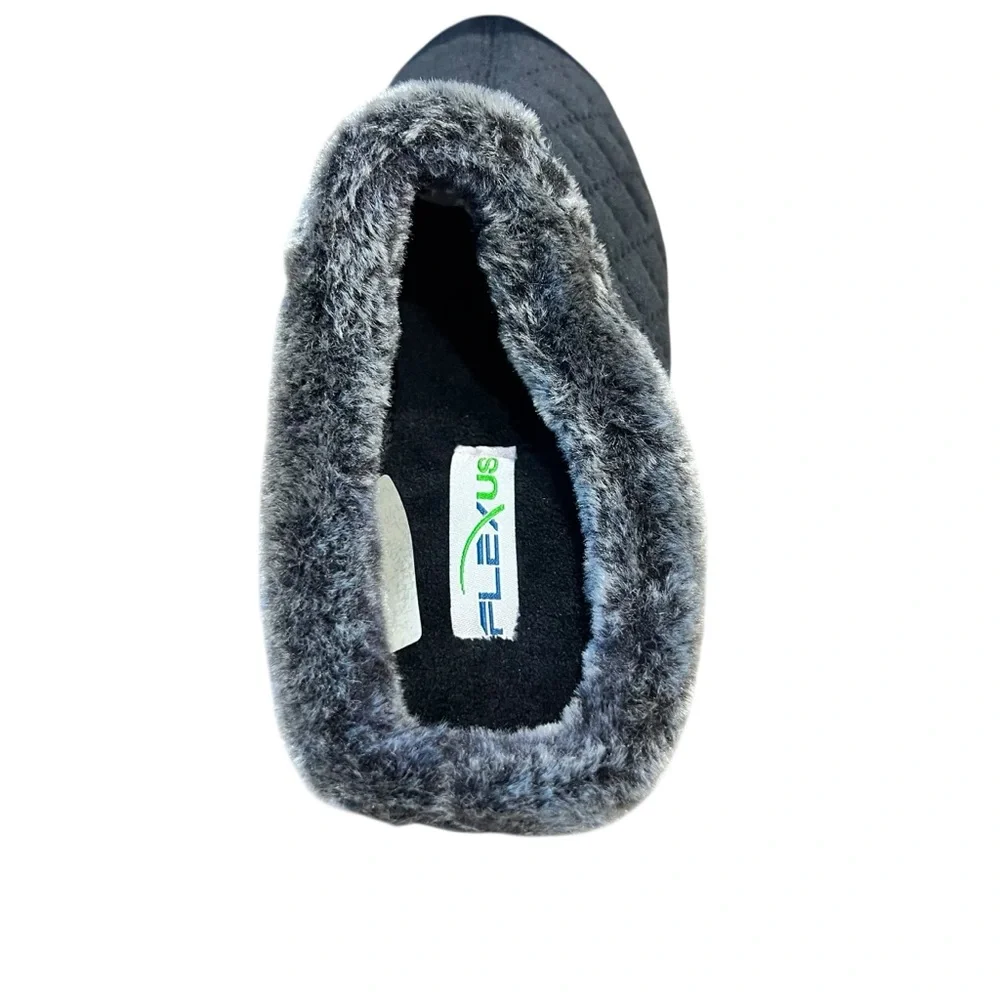 Flexus by Spring Step NEW Sleeper Black Quilted Women’s Slipper SZ 5 - Picture 5 of 8